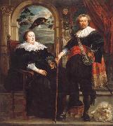 Jacob Jordaens Portrait of Govaert van Surpele and his wife Spain oil painting reproduction